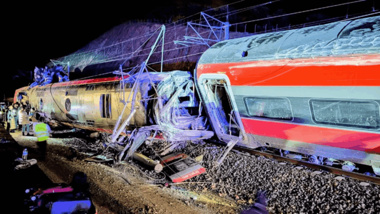 Fatal choque entre dos trenes en España.