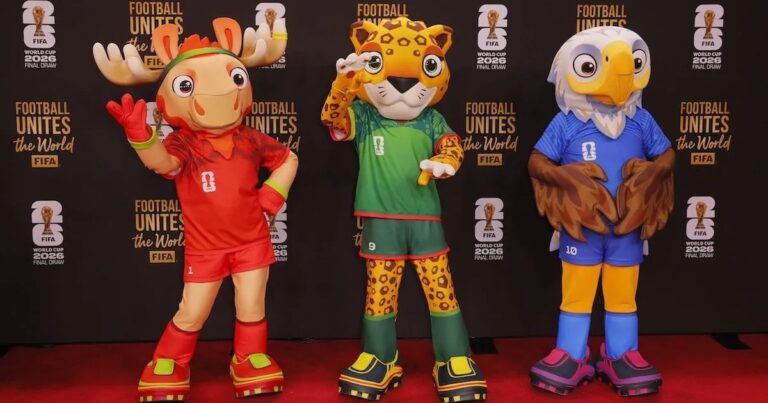 Maple, Zayu y Clutch: estas son las mascotas del Mundial 2026
