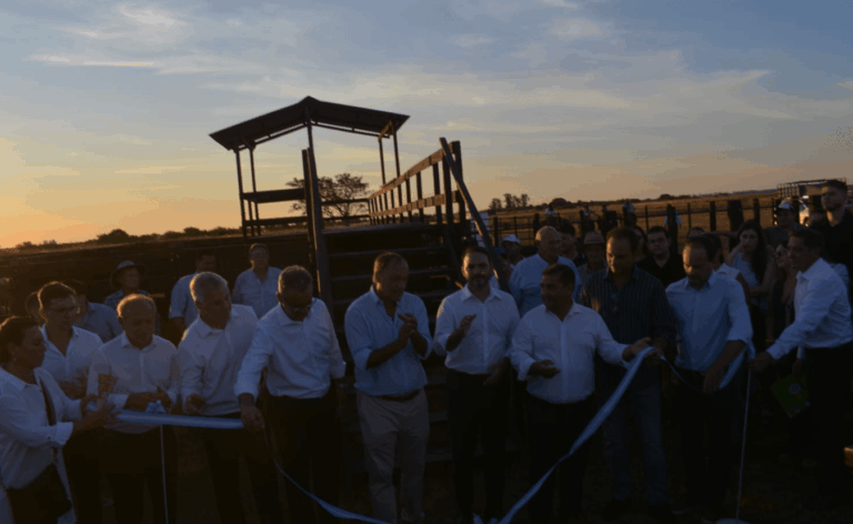 Inauguración de una obra estratégica para la producción en el departamento Lavalle