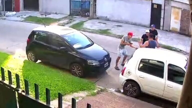 Video: balearon a un policía durante un brutal robo en San Martín