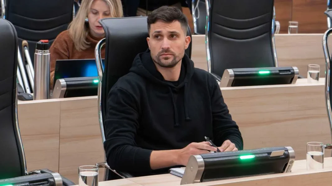 Vista aérea de la zona de Puerto Norte en Rosario, junto al río Paraná