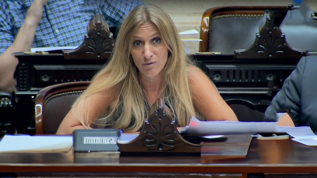 Diputada Florencia Carignano en el Congreso