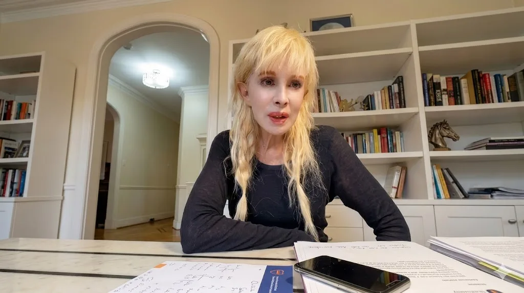 Nacha Guevara en un video expresando su postura sobre la Ley de Glaciares