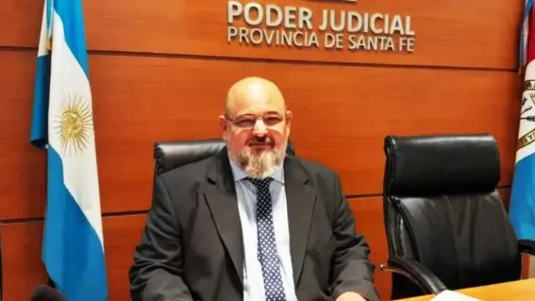 Juez Mauricio Martelossi en el Tribunal de Enjuiciamiento de Santa Fe