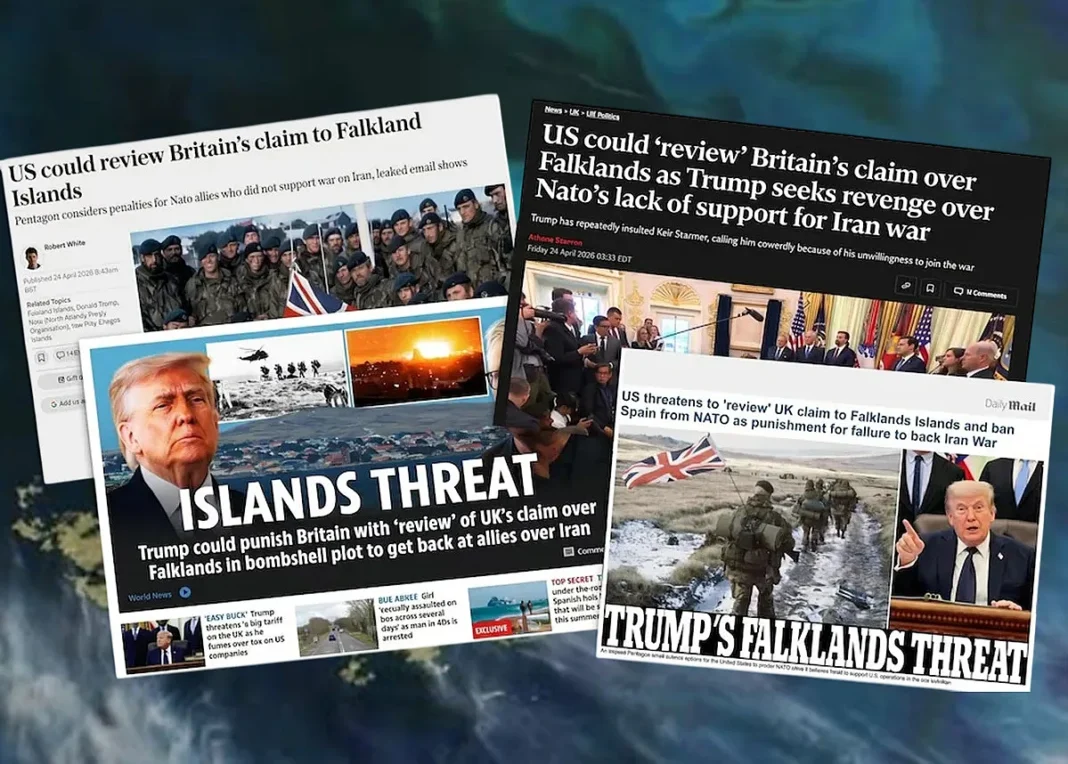 Islas Malvinas en el Atlántico Sur