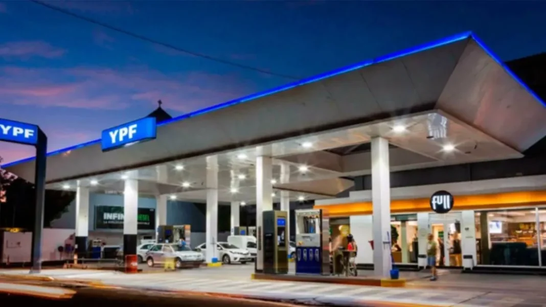 Horacio Marín, titular de YPF, durante un anuncio sobre precios de combustibles.