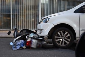 Ruta Nacional 11 en Recreo Sur, lugar del accidente fatal