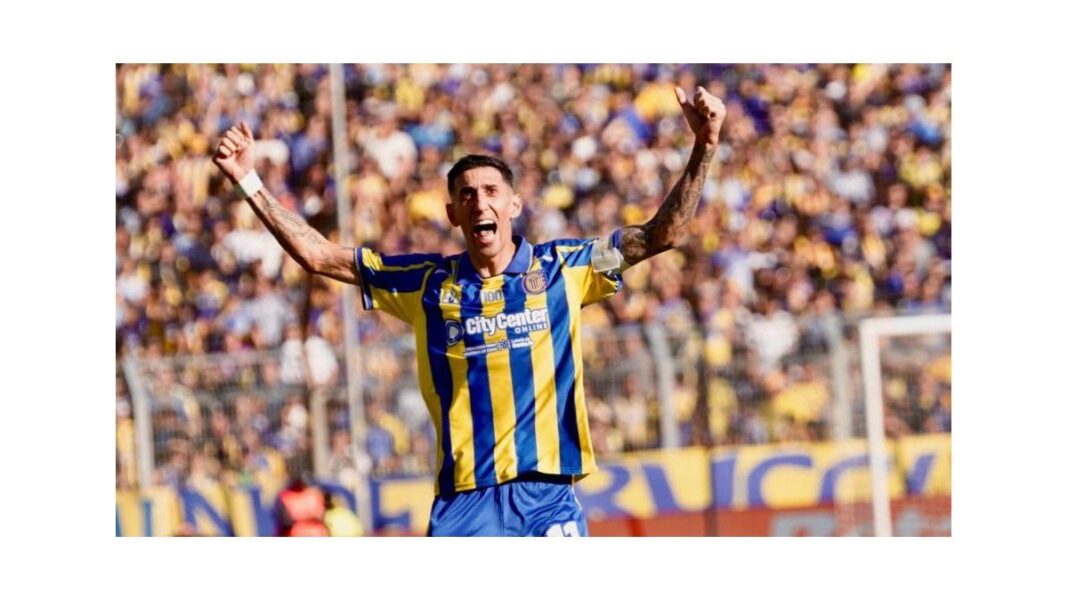 Jugadores de Rosario Central celebrando el gol ante Independiente en el Gigante de Arroyito