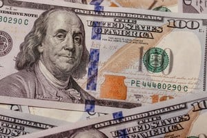 Gráfico de cotización del dólar blue y MEP en Argentina, miércoles 13 de mayo
