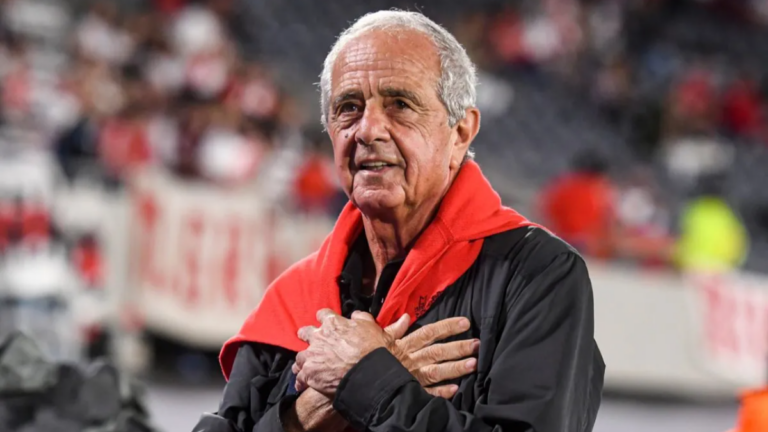 Rodolfo D'Onofrio, expresidente de River Plate, en un evento oficial