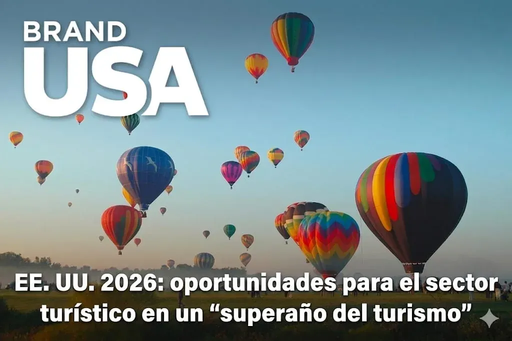 Mapa de Estados Unidos con sedes de eventos deportivos y turísticos en 2026