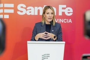 Conferencia de prensa de Virginia Coudannes en Rosario