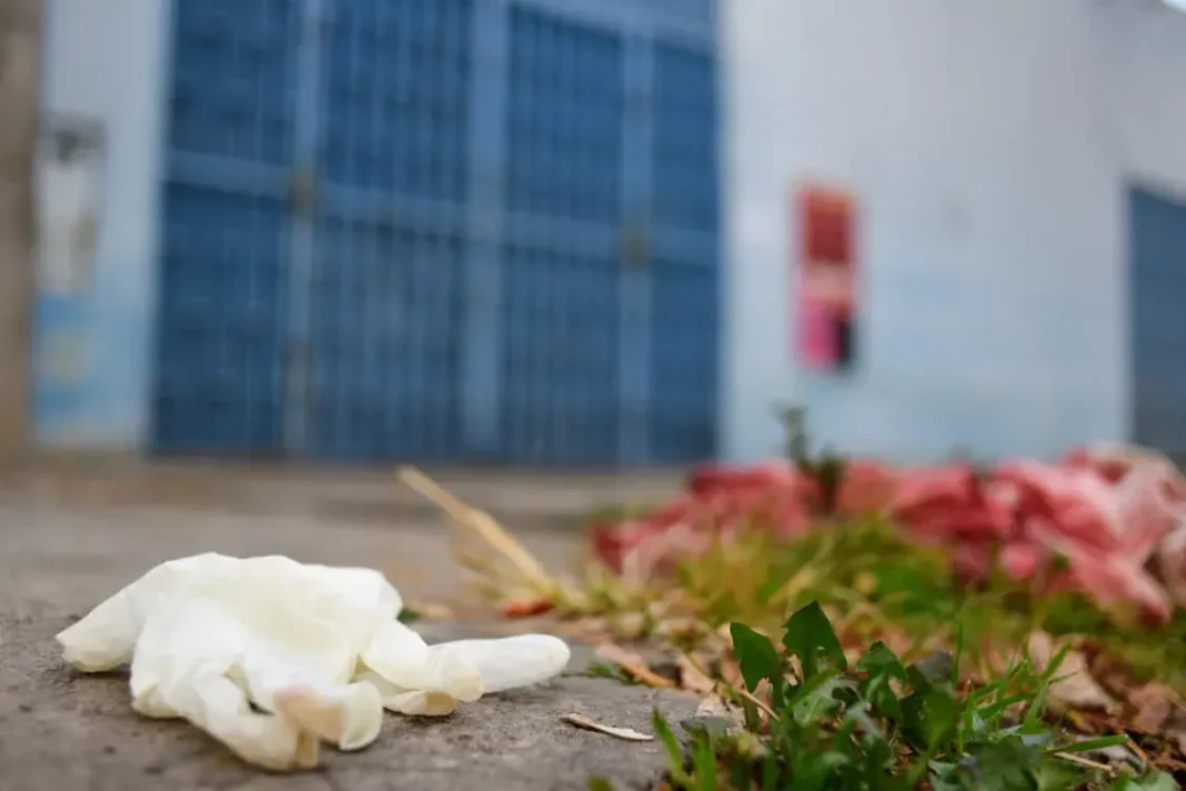 Escena del ataque a balazos en la zona oeste de Rosario