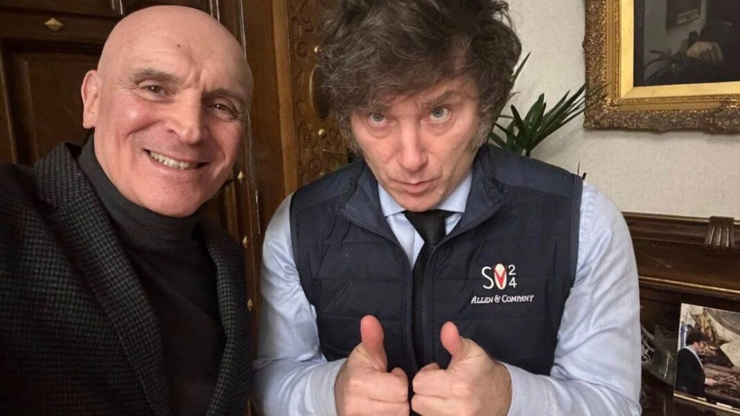 El presidente Javier Milei en su despacho