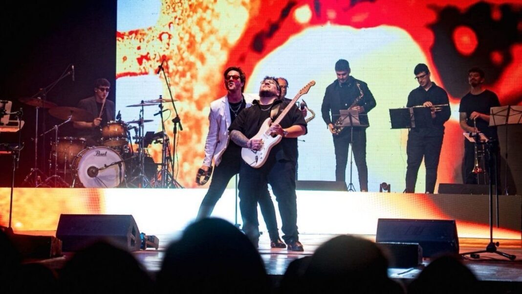 Imagen promocional del show Plan Divino con homenaje a García y Páez