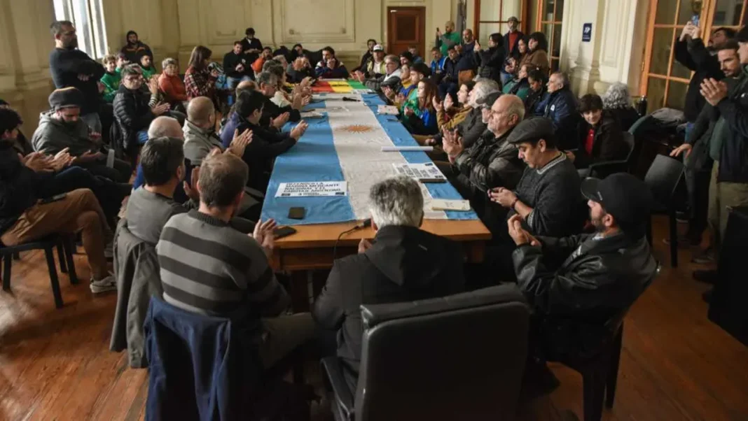 Conferencia de prensa del IV Encuentro Federal por la Soberanía en la Facultad de Ciencias Médicas de Rosario
