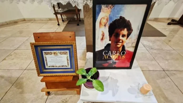 Reliquias de San Carlo Acutis en la capilla de la UCA Rosario