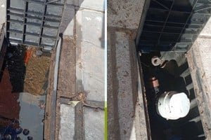 Medidor de agua dañado en barrio Sur, Santa Fe, tras robo
