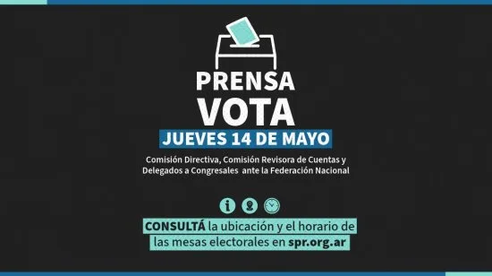 Afiliados del Sindicato de Prensa Rosario votando en las elecciones de autoridades gremiales