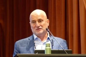 Alberto Biglieri durante su exposición en la 62ª Conferencia Anual de la Federación Interamericana de Abogados en Rosario