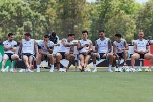 Jugadores de la Selección Argentina entrenando en el Mundial 2026