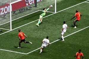 Jugadores de Bélgica y Egipto durante el partido de la Copa del Mundo 2026