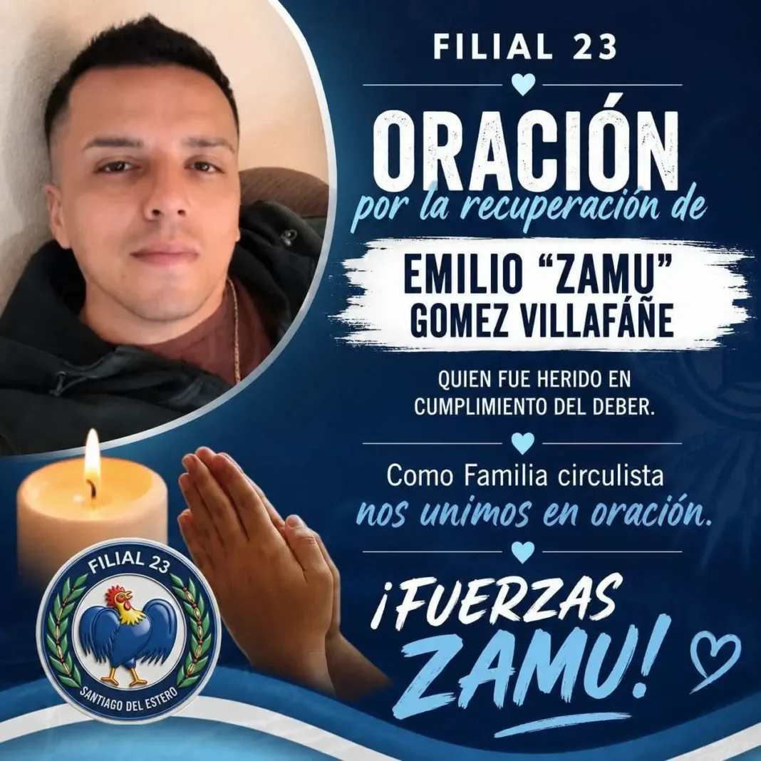 Cadena de oración por policía federal baleado en Villa Banana