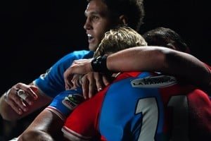 Jugadores de Capibaras durante un entrenamiento