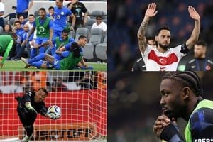 Jugadores de fútbol con diferentes banderas representando a países distintos a su nacimiento