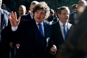 Presidente Javier Milei durante su visita a España