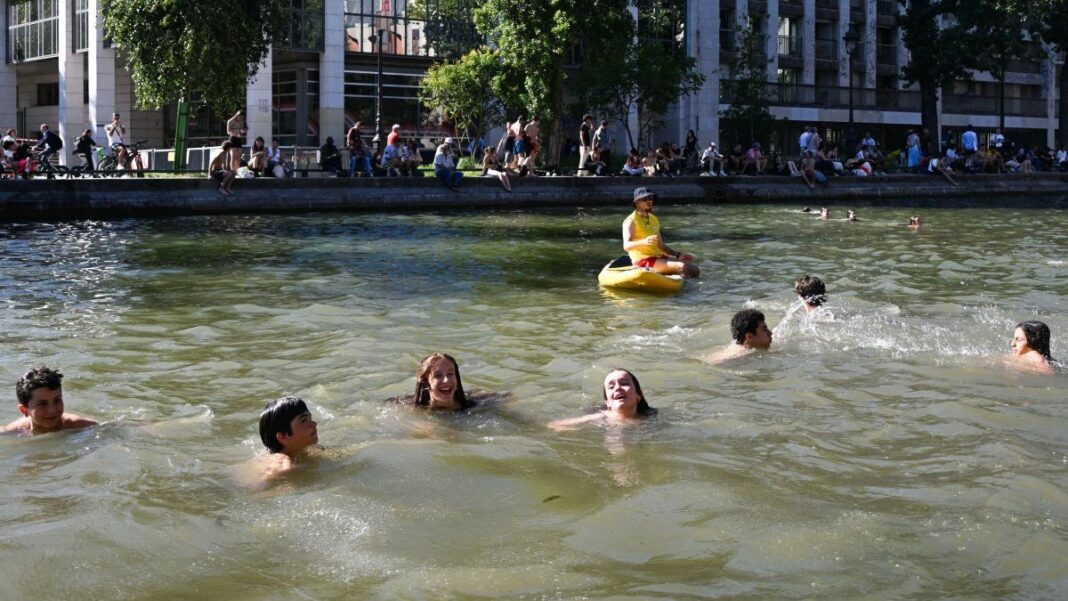 Mapa de temperaturas de Francia y España durante ola de calor