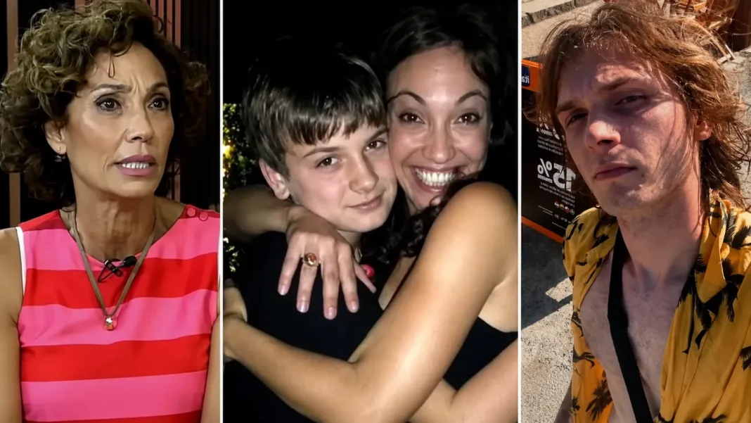 Ernestina Pais junto a su hijo Benicio y su expareja Alejandro Guyot