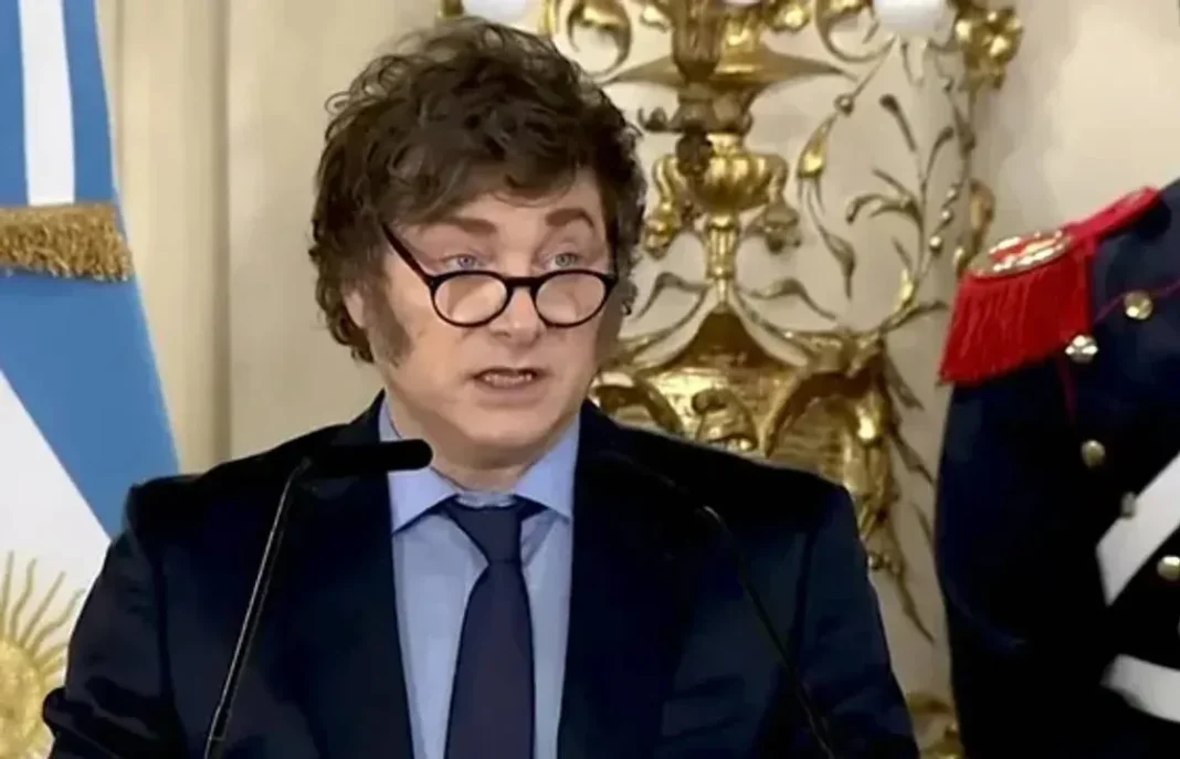 Presidente Javier Milei en acto oficial