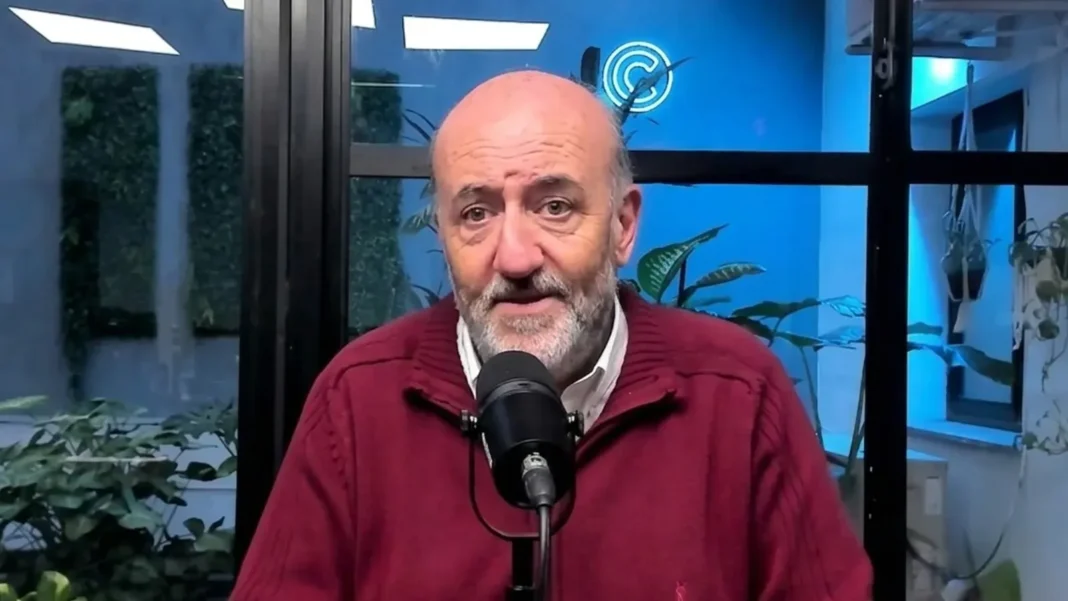 Leonardo Caruana, concejal de Rosario, durante una entrevista