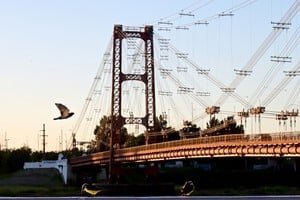 Cielo parcialmente nublado sobre la ciudad de Santa Fe