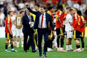 Rudi García entrenador de Bélgica en conferencia de prensa tras victoria sobre Nueva Zelanda