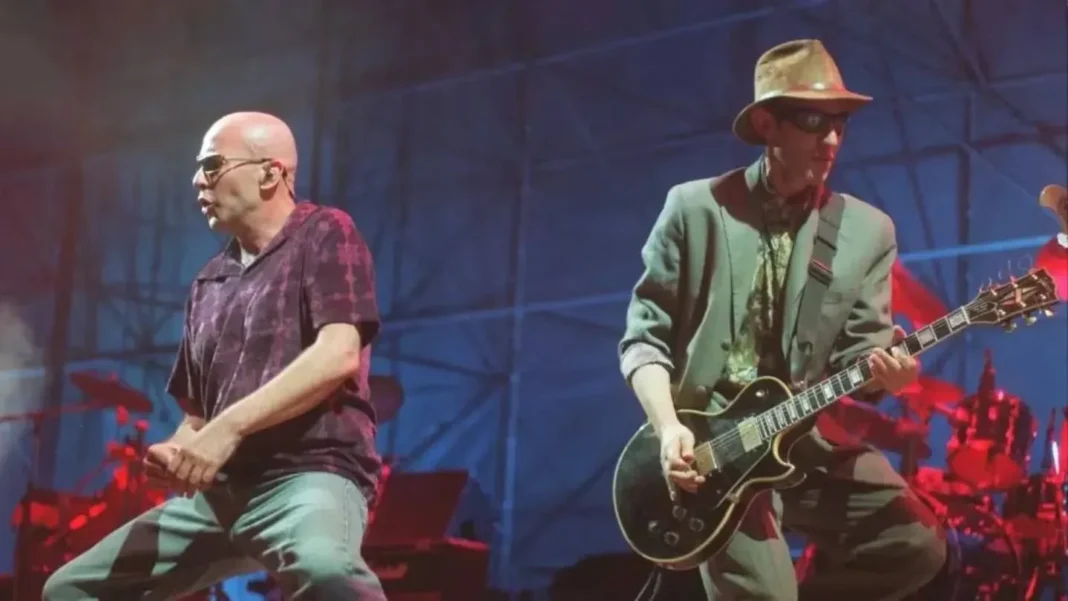 Skay Beilinson y el Indio Solari en una fotografía de la década de 1980