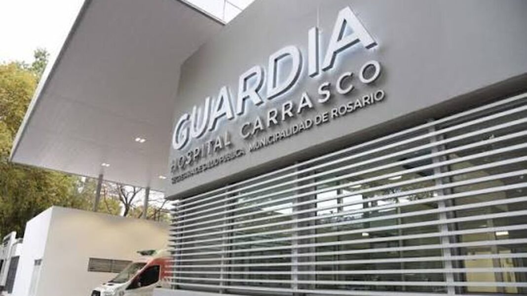 Hospital de Emergencias Dr. Clemente Álvarez (HECA) en Rosario durante el partido Argentina-Inglaterra