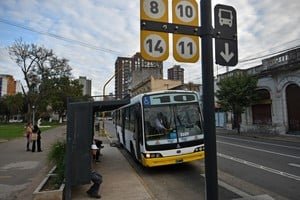 Colectivos urbanos en la ciudad de Santa Fe