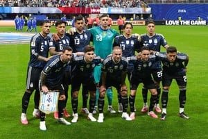 Jugadores de la Selección Argentina celebrando un gol durante el Mundial 2026