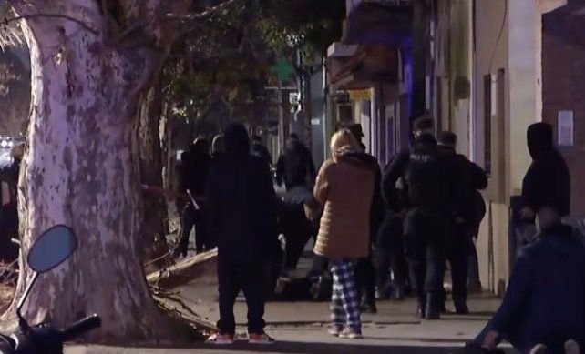 Calle Gaboto al 1000 en Rosario, zona del operativo policial