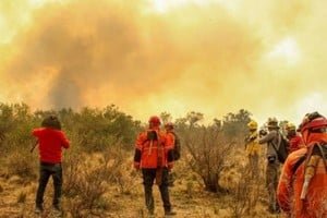 Incendio en Guanchín, La Rioja