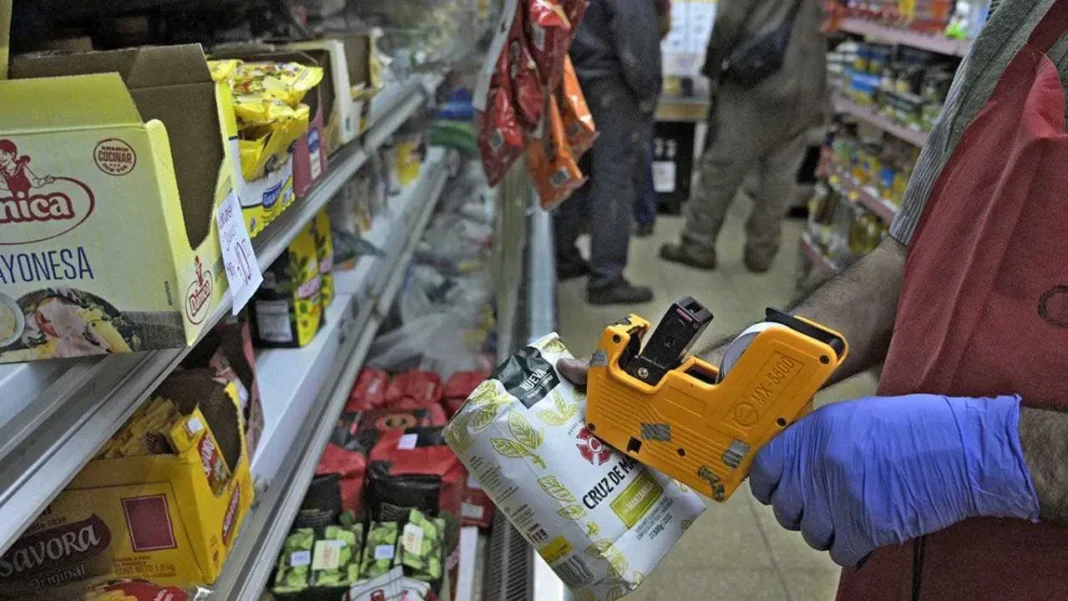 Gráfico de evolución de la inflación mensual en Argentina, junio 2025