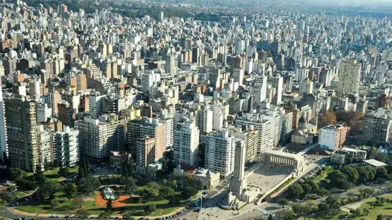 Edificios en el centro de Rosario, Santa Fe
