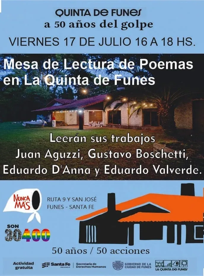 Fachada de la Quinta de Funes, sitio de memoria en Funes, Santa Fe