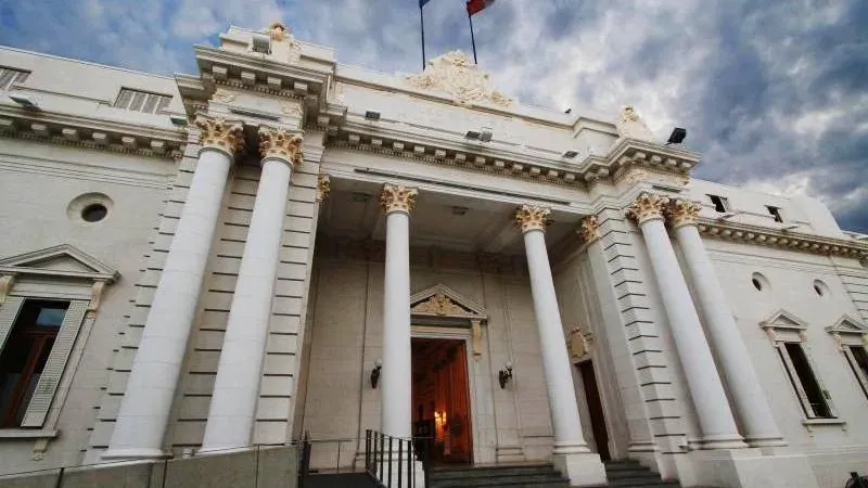 Vista del recinto de la Legislatura de Santa Fe durante una sesión