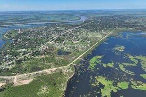 Vista del río Paraná en la ciudad de Santa Fe