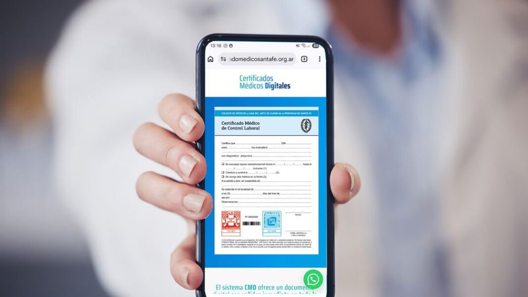 Certificado médico digital en Santa Fe