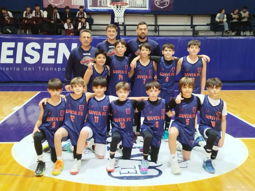 Equipo santafesino de mini básquet en la semifinal del Argentino U11