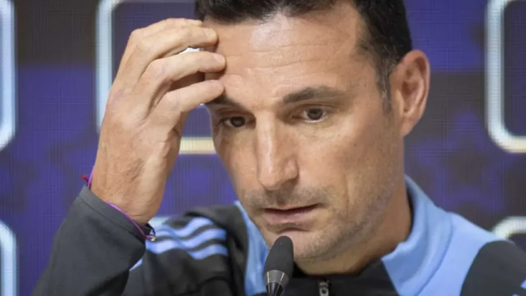 Lionel Scaloni en conferencia de prensa previa al partido contra Egipto